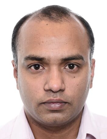 a man with a white shirt